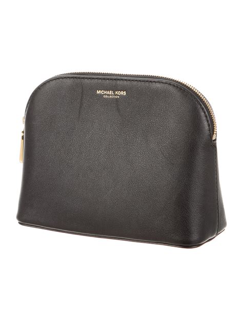 michael kors makeup bag black|personalized michael kors bag.